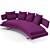 Modern B&B Italia Arne Sofa 3D model small image 4