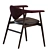 Modern Masculo Wood Dining Chairs 3D model small image 7