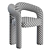  Contemporary Dudet Chair Pair 3D model small image 3