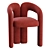  Contemporary Dudet Chair Pair 3D model small image 5