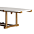 Agatha 03 Oak Stone Table 3D model small image 4