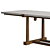 Agatha 03 Oak Stone Table 3D model small image 5