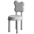 Agatha 07 Chair: Oak Elegance 3D model small image 2
