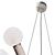 Burgundy & Ivory Pendant Light 3D model small image 3