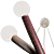 Burgundy & Ivory Pendant Light 3D model small image 7