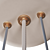Burgundy & Ivory Pendant Light 3D model small image 9