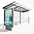 Regio Bus Stop Pavilion with Innovative Design 3D model small image 2