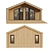 Forest Cabin Barnhaus 01 3D model small image 2