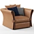 Modern Onda Armchair, Polys 385,256 3D model small image 1