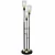 Menlo Lane 3-Light Glass Floor Lamp 3D model small image 2