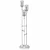 Menlo Lane 3-Light Glass Floor Lamp 3D model small image 3