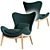 Modern Lounge Chair Lazy Home 3D model small image 4