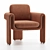 Artisan Henna Accent Chair 3D model small image 2