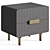 Elegant Bedside Table by Cosmorelax 3D model small image 1