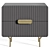 Elegant Bedside Table by Cosmorelax 3D model small image 2