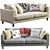 Modern Karlstad Sofa by Ikea 3D model small image 4