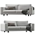 Elegant Casamilano Hampton Sofa 3D model small image 1