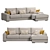 Luxury Lagon Sofa Set 3D model small image 1