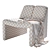Sleek Bouclé Macintosh Chair 3D model small image 6