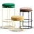 Ventura Pouffe & Bar Chairs 3D model small image 1
