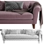 Elegant Parlor Sofa, Non-overlapping Unwrapped 3D model small image 4