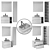 Ikea Godmorgon Bathroom Furniture Set 3D model small image 8