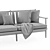 Roda Levante 3-Seat Sofa: High-Quality 3D Model 3D model small image 6