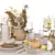 Glamour Tableware Set Essentials 3D model small image 3