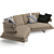 B&B Italia Arne Modern Sofa 3D model small image 2