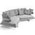 B&B Italia Arne Modern Sofa 3D model small image 3