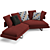 B&B Italia Arne Modern Sofa 3D model small image 4