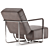 Modern Minimalist ABC Armchair Design 3D model small image 2