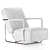 Modern Minimalist ABC Armchair Design 3D model small image 3