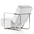 Modern Minimalist ABC Armchair Design 3D model small image 4