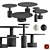 Baxter Pilar Coffee Tables Set 3D model small image 1