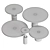 Baxter Pilar Coffee Tables Set 3D model small image 5
