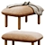 Sleek Brick QT Ottoman Glam 3D model small image 4