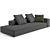 Modern B&B Italia Andy Sofa 3D model small image 3