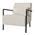 Baker Marcus Lounge Armchair 3D model small image 2