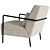 Baker Marcus Lounge Armchair 3D model small image 3