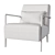 Baker Marcus Lounge Armchair 3D model small image 4