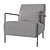 Baker Marcus Lounge Armchair 3D model small image 6