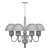 Vintage Scandinavian Design Chandelier 3D model small image 2