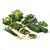 Green Veggie Variety Set: 3D 3D model small image 2