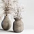 Concrete Vase Bouquet Set 3DIO 3D model small image 3