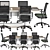 Modern Office Chair with 4D Arms 3D model small image 7