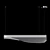 Modern Chrome LED Pendant Light 3D model small image 4