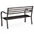 Anthracite Steel Garden Bench 3D model small image 2