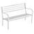 Anthracite Steel Garden Bench 3D model small image 5