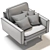  Square-Traditional Depadova Armchair 3D model small image 10